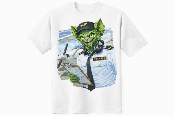Kasper Student Pilot White T Shirt