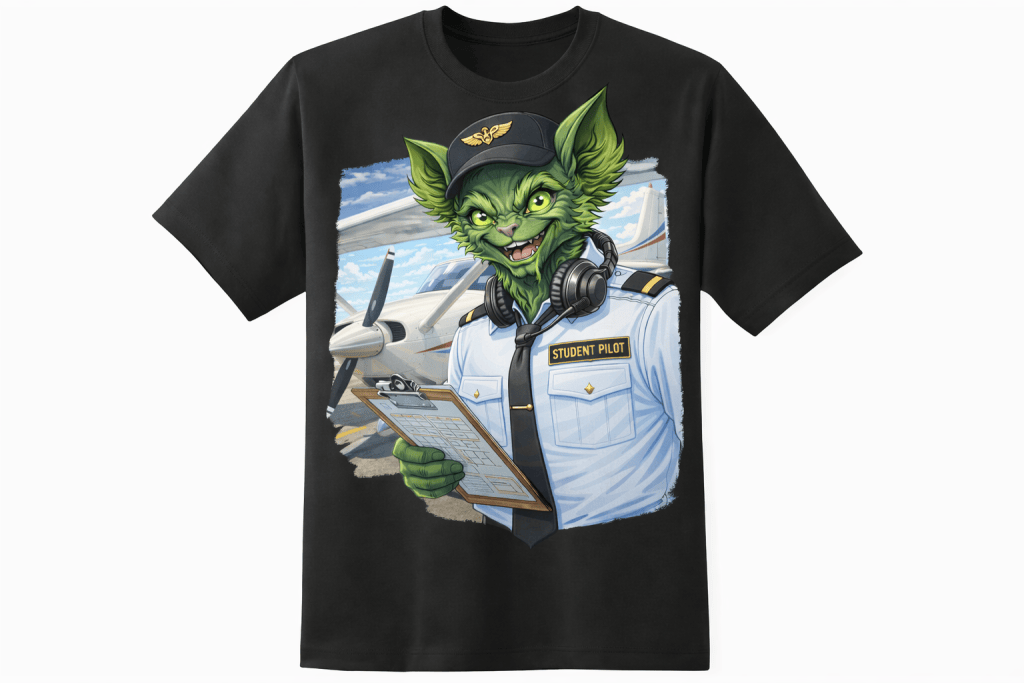 Kasper Student Pilot Black T Shirt