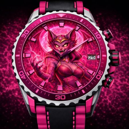 Kasper Development Fantasy demoness pink watch