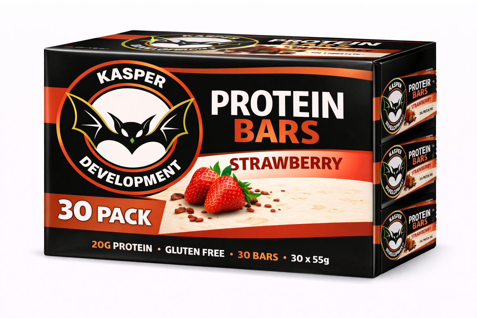 Kasper Development Strawberry Protein Box 30 Pack