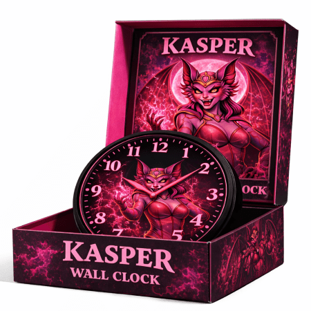 Kasper Monster Pink Wall Watch