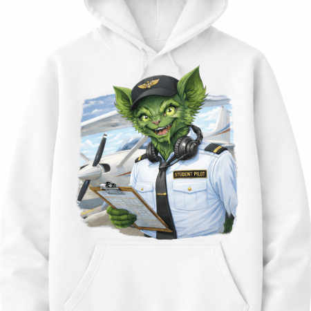 Kasper Student Pilot White Hoodie