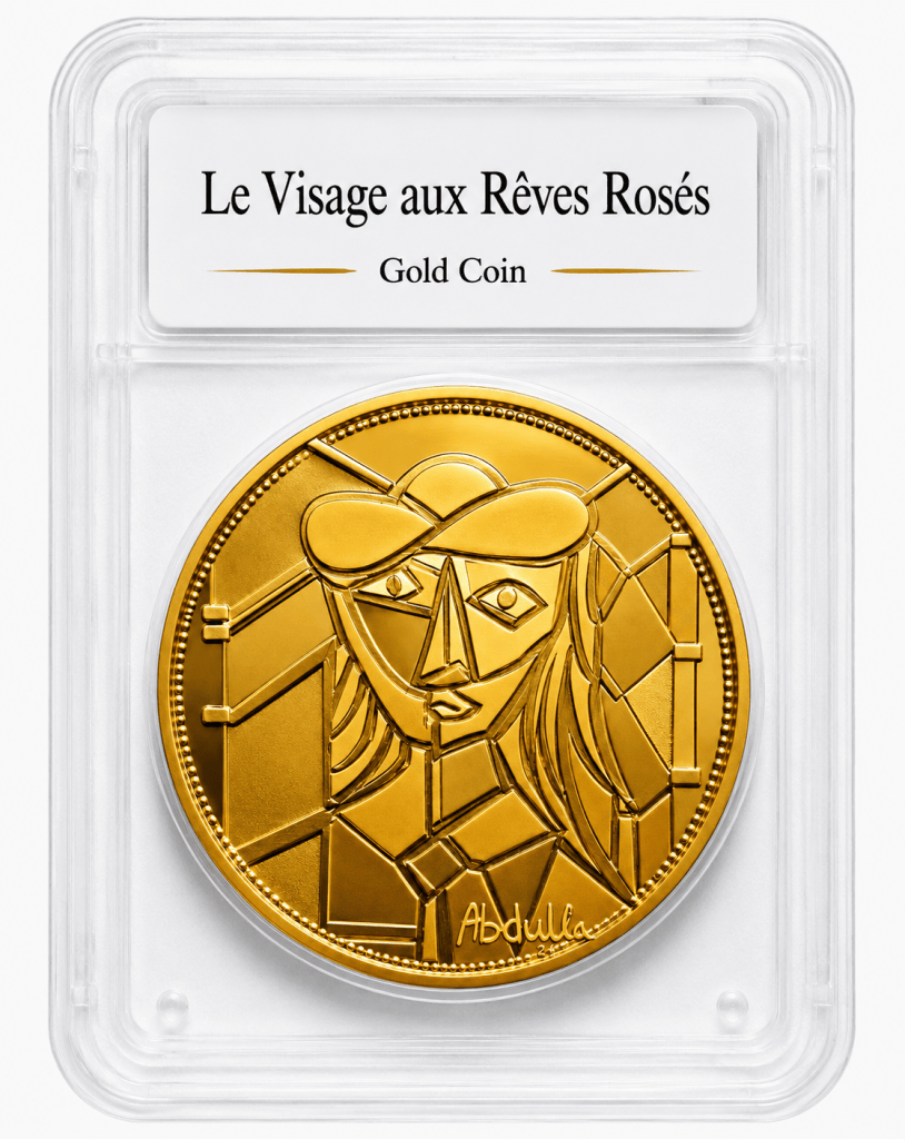 Le Visage aux Rêves Rosés Gold Coin