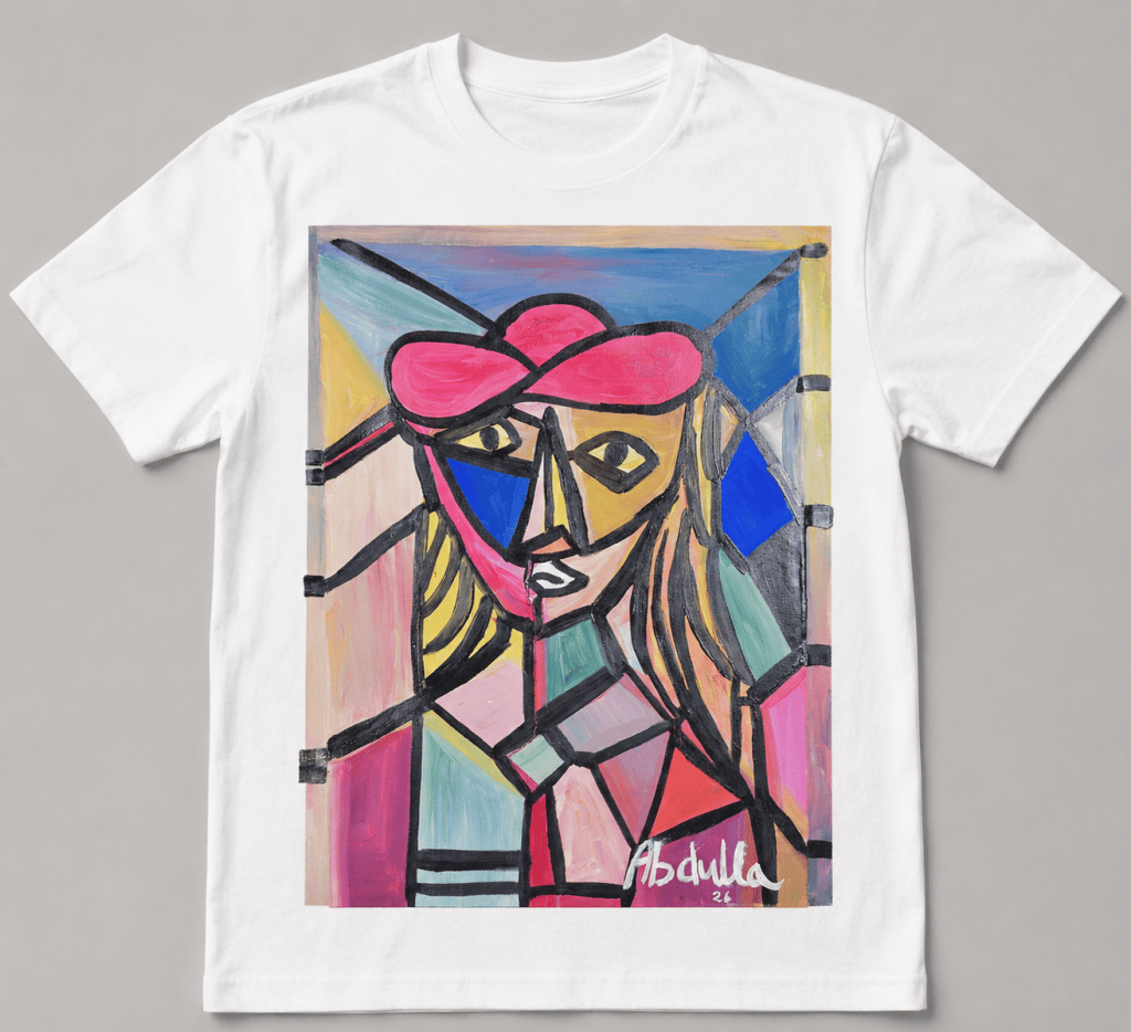 Le Visage aux Rêves Rosés White T shirt