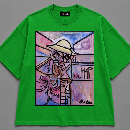 Le Voyageur des Rêves Éternels The Traveler of Eternal Dreams Green T Shirt